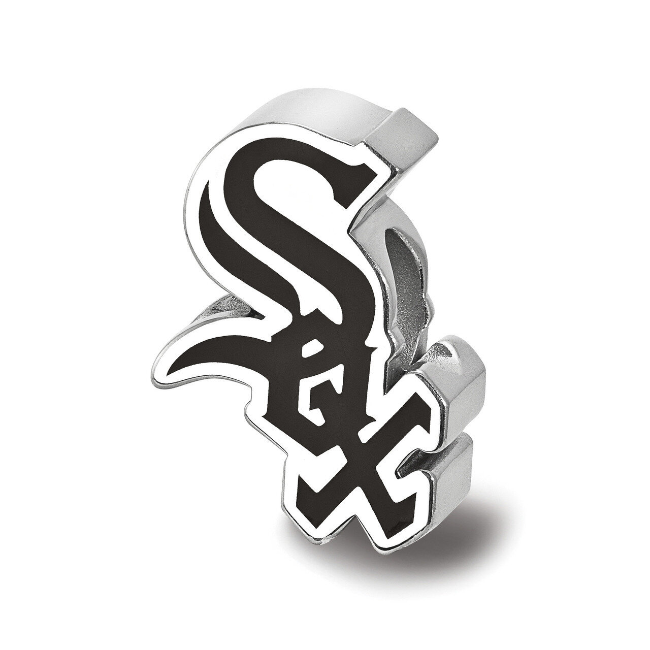 Chicago White Sox Enameled Bead Sterling Silver SS500WHI, MPN: SS500WHI, 634401450395