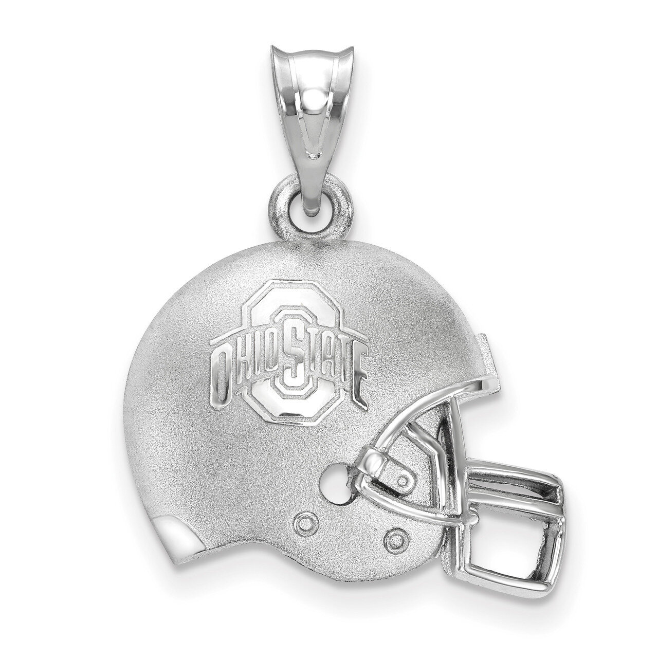 The Ohio State University Ohio State on Block O Athletic Mark 3D Foot Bead Sterling Silver SS505OSU…
