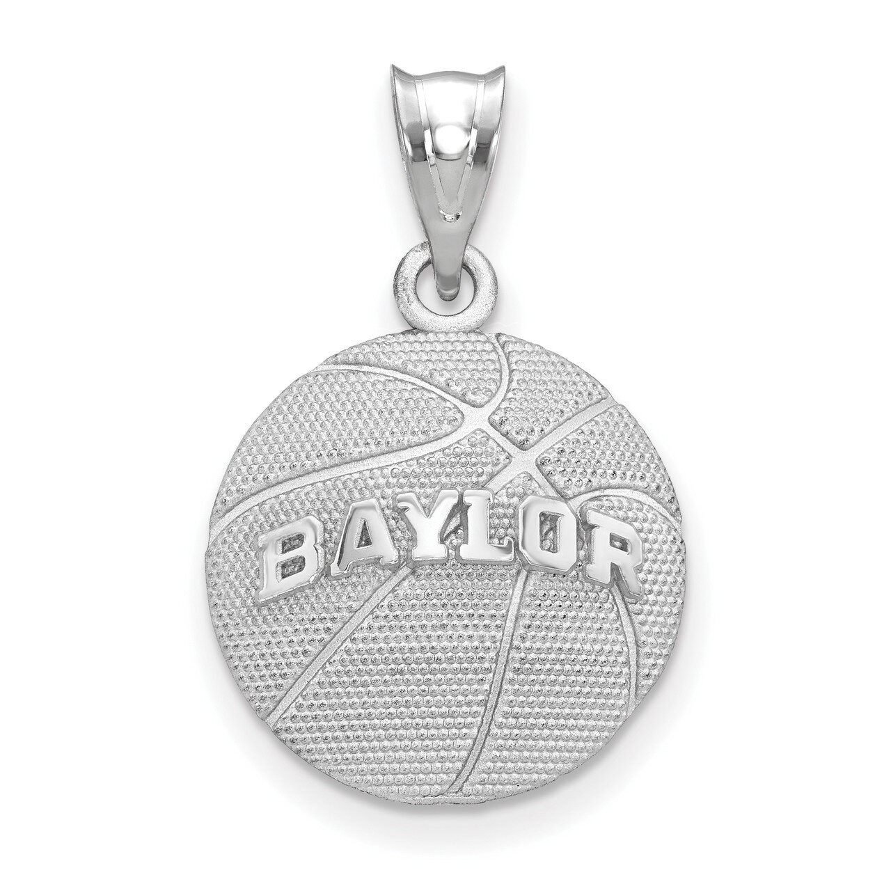 Baylor University Basketball Pendant Sterling Silver SS507BU
