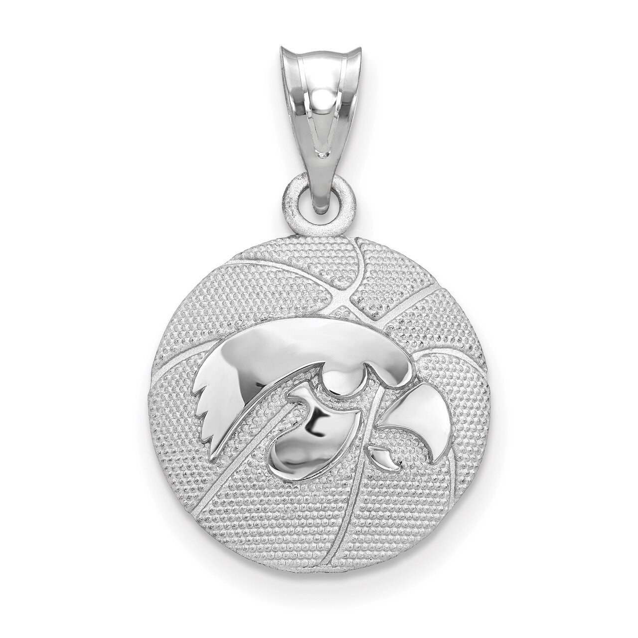 The University of Iowa Basketball Pendant Sterling Silver SS507UIA, MPN: SS507UIA, 191101206511