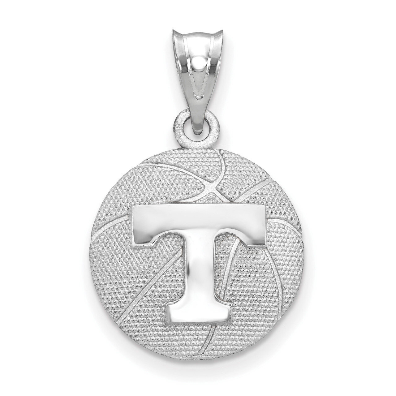 The University of Tennessee Basketball Pendant Sterling Silver SS507UTN