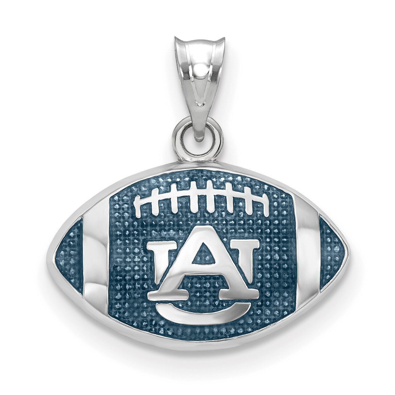 Auburn University Enameled Football Pendant Sterling Silver SS508AU, MPN: SS508AU, 634401432315