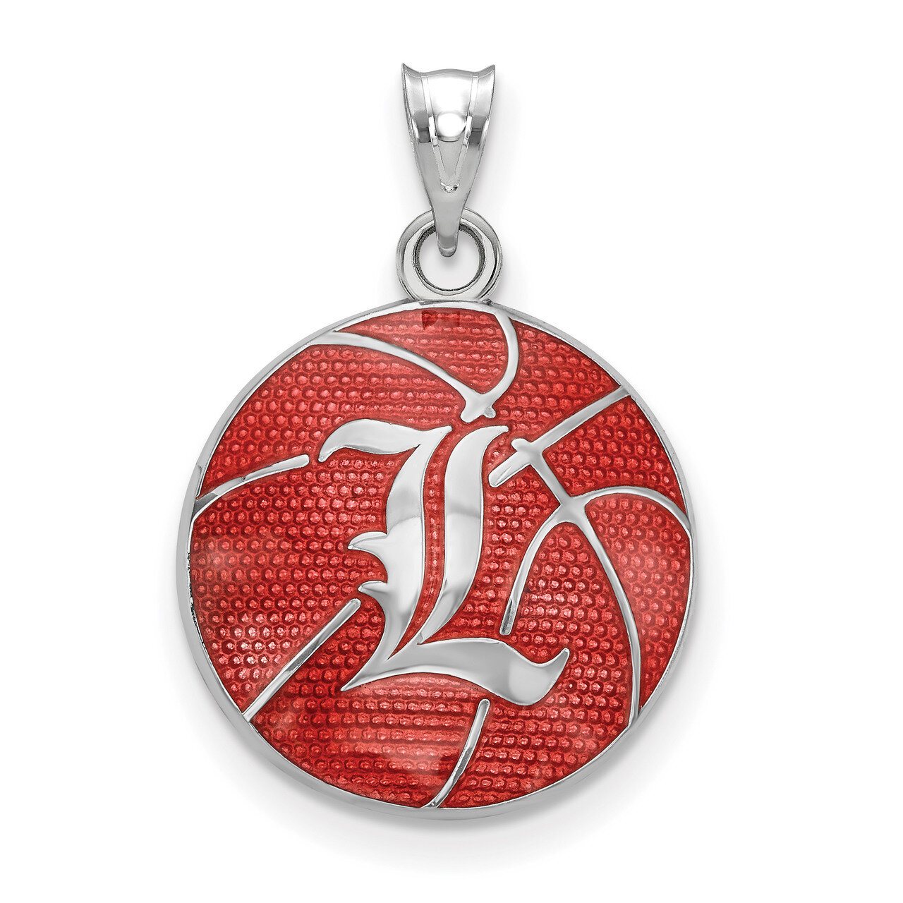 University of Louisville Enameled Basketball Pendant Sterling Silver SS509UL, MPN: SS509UL, 6344014…