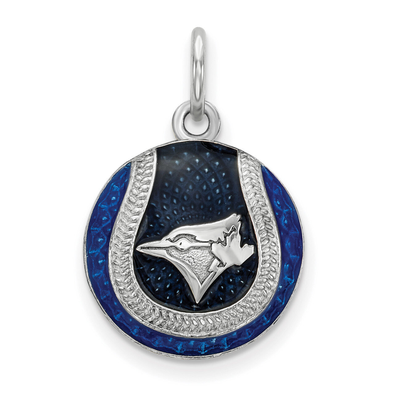 Toronto Blue Jays Enameled Baseball Charm Sterling Silver SS520BLU, MPN: SS520BLU, 634401005403