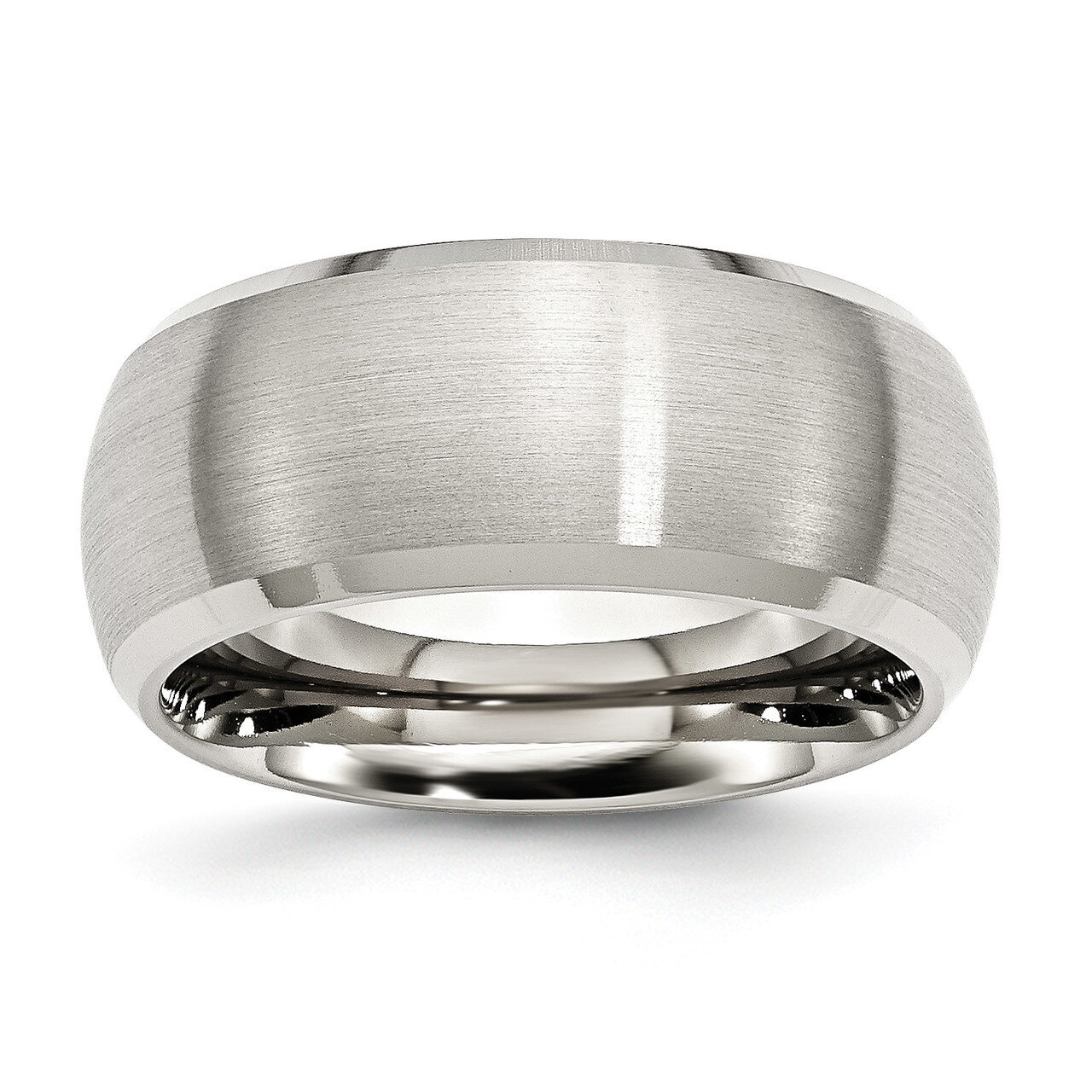 Stainless Steel Beveled Edge 10mm Brushed and Polished Band Stainless Steel Beveled Edge SR111 by C…