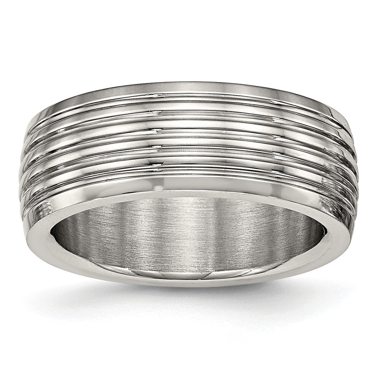 Grooved Ring Stainless Steel Polished SR581