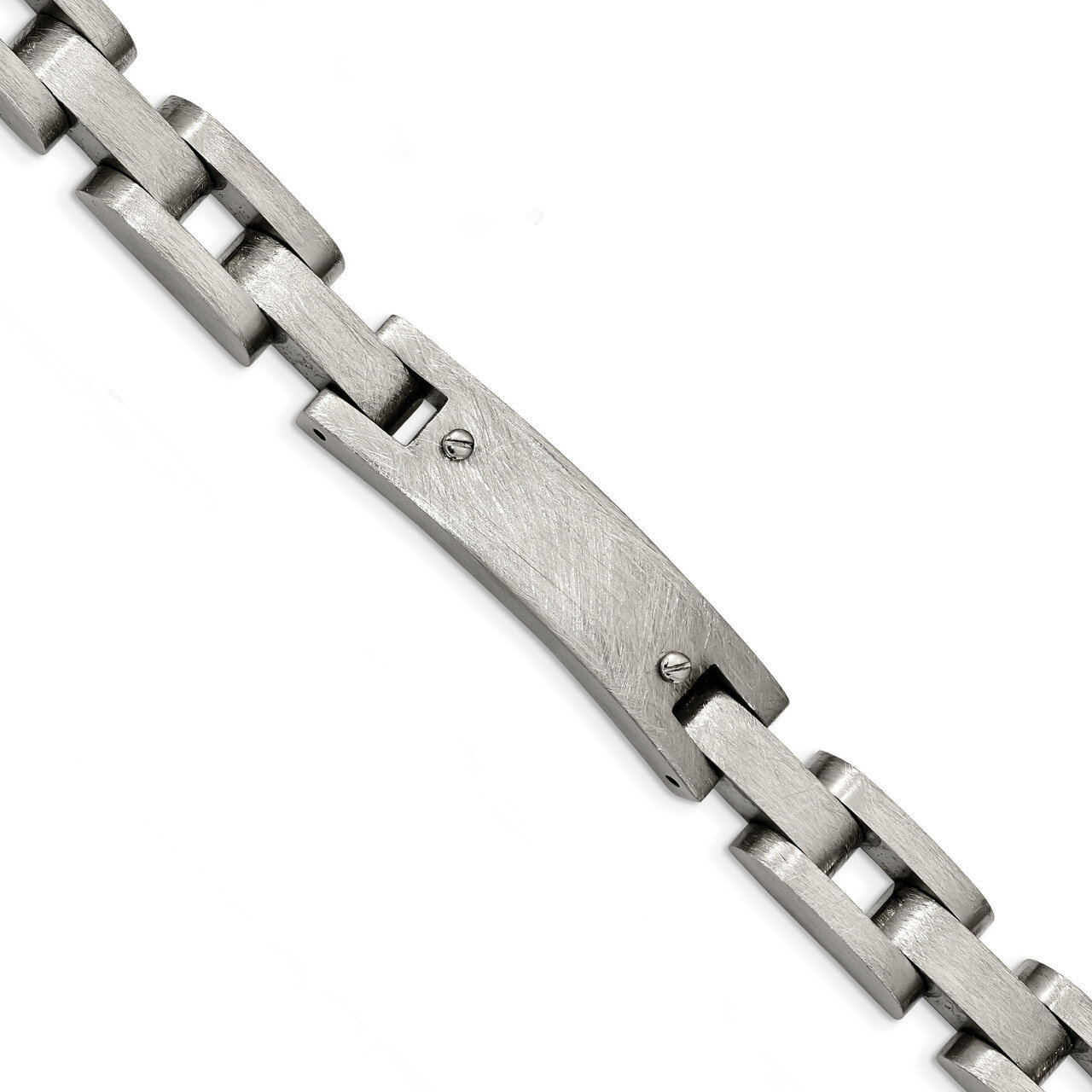Scratched Finish 8.5 inch Bracelet Stainless Steel Brushed and Polished SRB1800-8.5 by Chisel, MPN:…