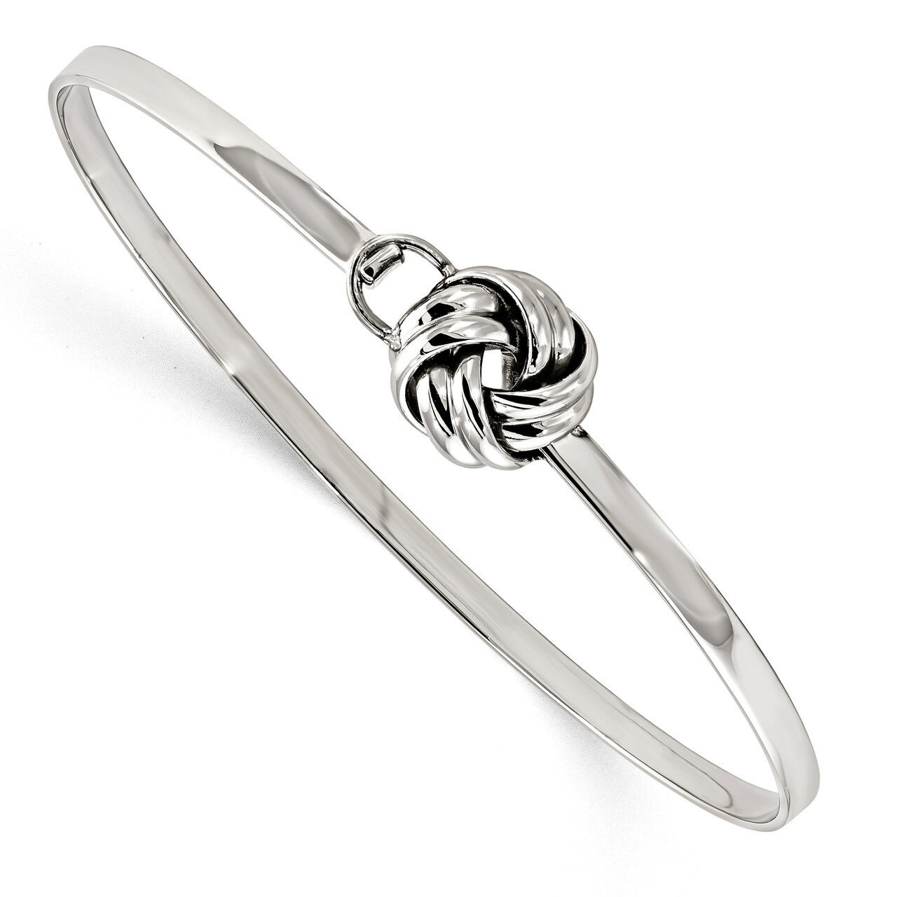 Love Knot Bangle Stainless Steel Polished SRB1849
