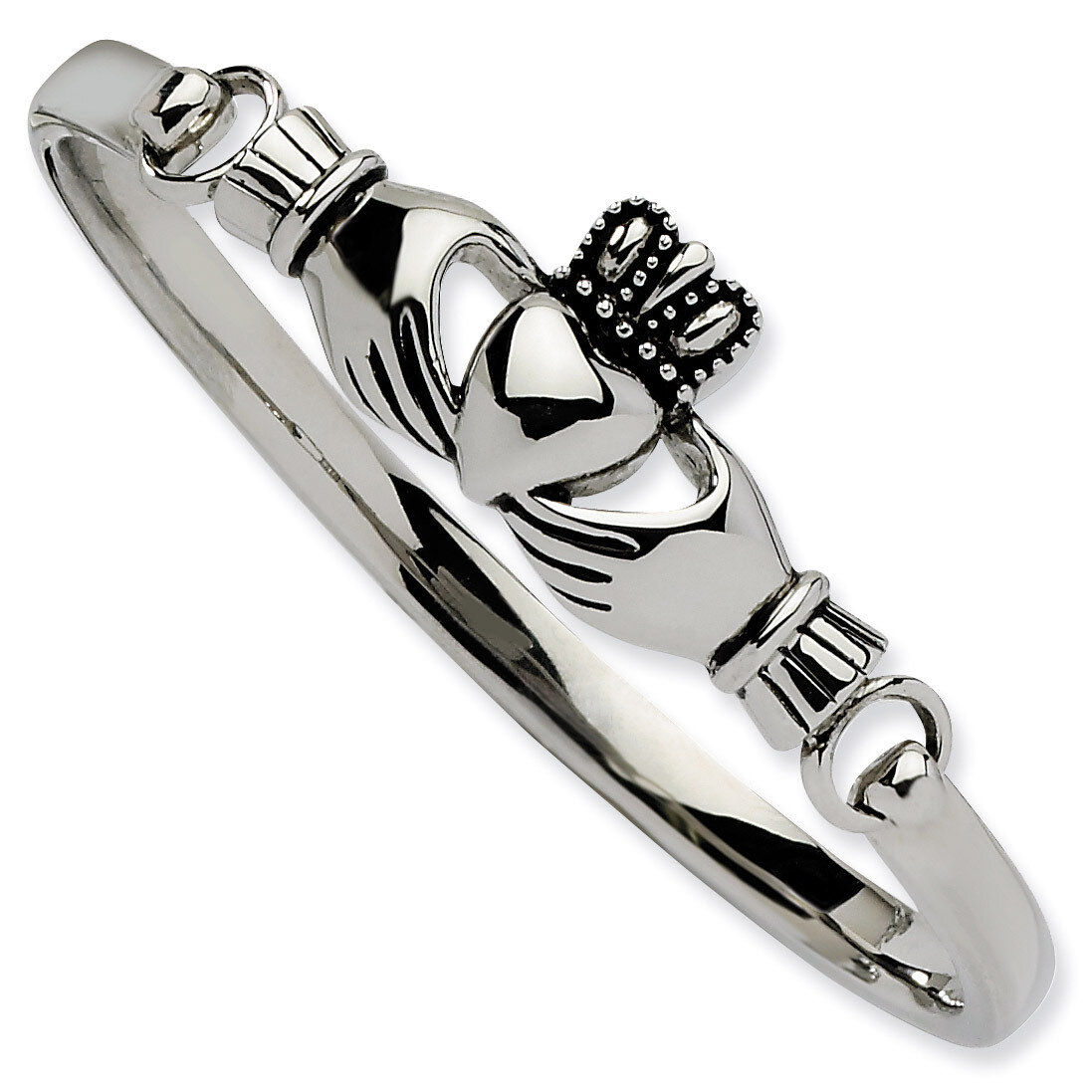 Claddagh Bangle Stainless Steel SRB608 by Chisel, MPN: SRB608, 886774036328