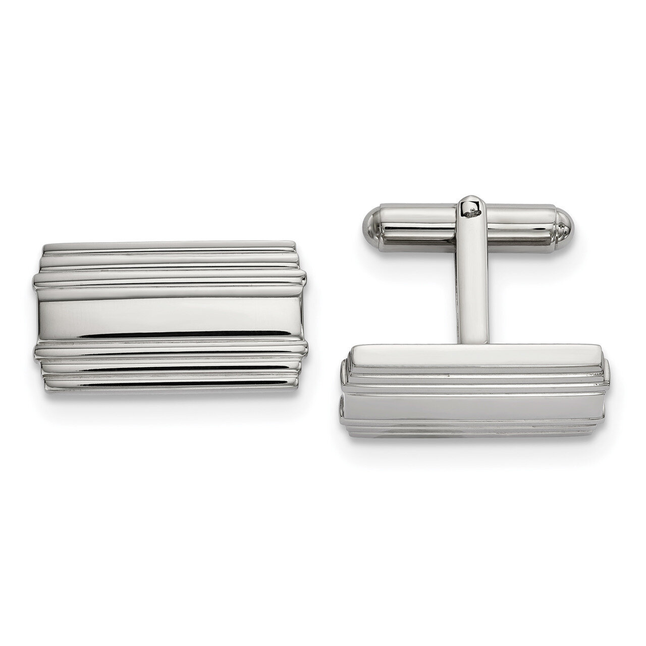 Cufflinks Stainless Steel Polished SRC368 by Chisel, MPN: SRC368, 191101017162