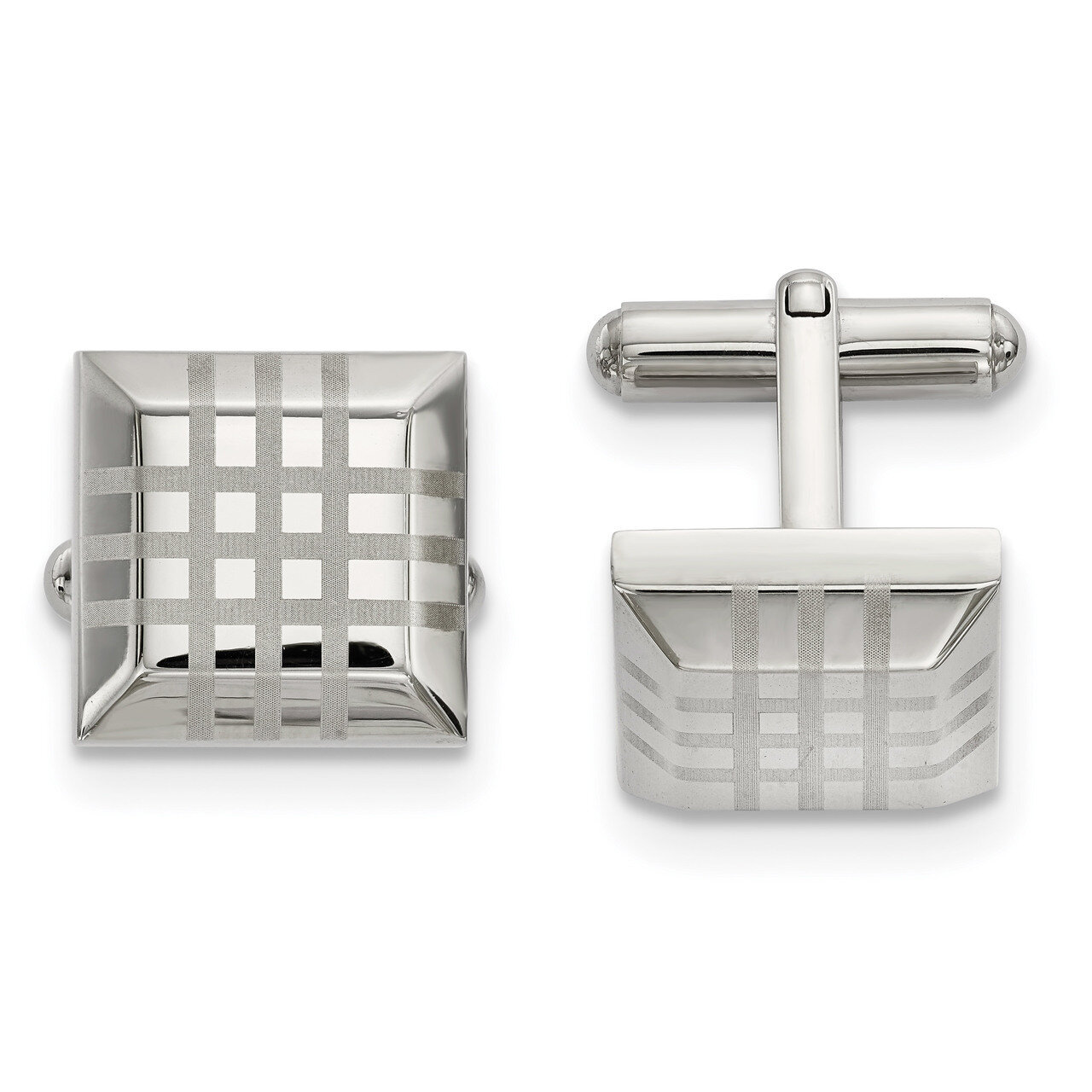 Cufflinks Stainless Steel Polished SRC374 by Chisel, MPN: SRC374, 191101017247