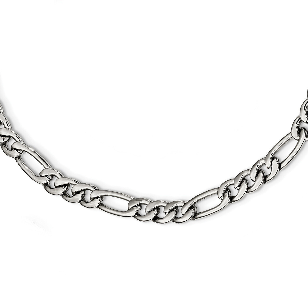 Figaro 24 inch Chain Necklace Stainless Steel Polished SRN2308-24