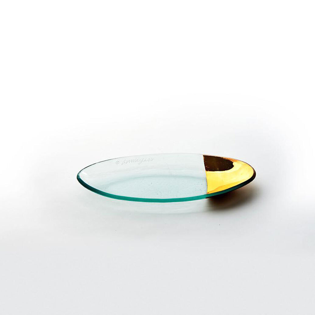 Annieglass Mod Small Oval Server Gold, MPN: MD150G, UPC: