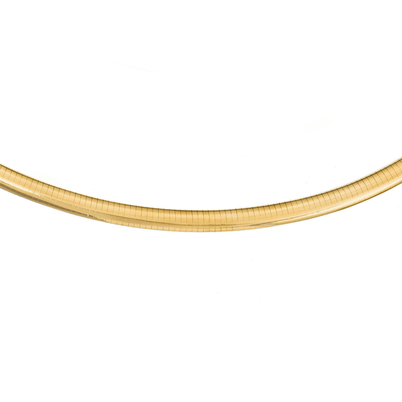 Leslie&#39;s 8mm Lightweight Domed Omega Necklace 18 Inch 14k Gold HB-1068-18, MPN: 1068-18, 1911017427…