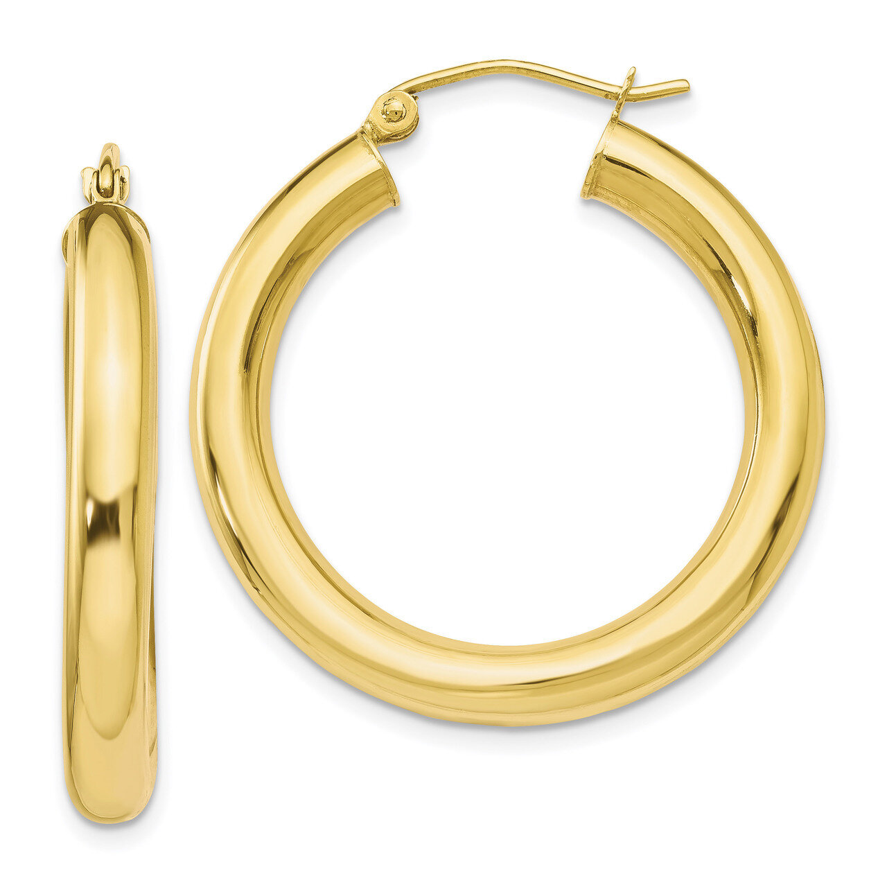 Leslie&#39;s Lightweight Hoop Earrings 10k Gold Polished HB-10LE379, MPN: 10LE379, 191101736865