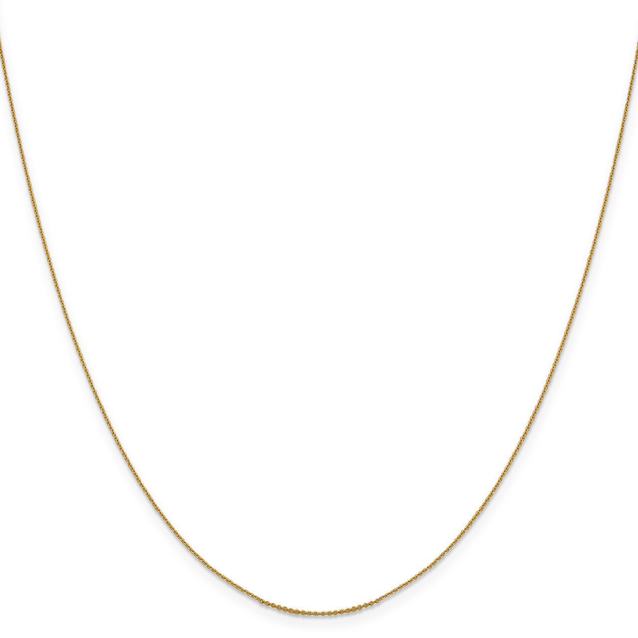 .85 mm Diamond-cut Cable Chain 16 Inch 14k Gold HB-1251-16