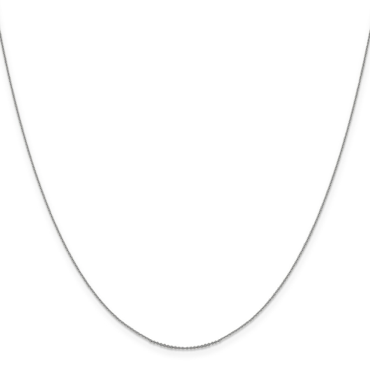 .85 mm Diamond-cut Cable Chain 16 Inch 14K White Gold HB-1252-16