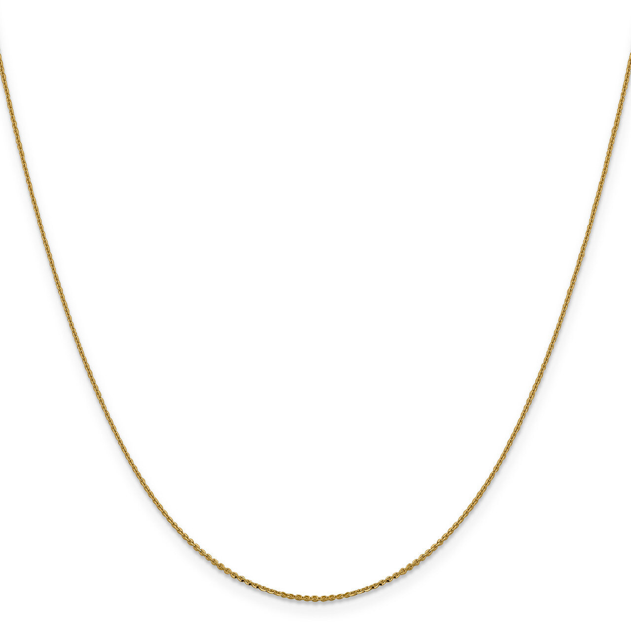 Leslie&#39;s 1 mm Diamond-cut Cable Chain 18 Inch 14k Gold HB-1253-18, MPN: 1253-18, 191101846700