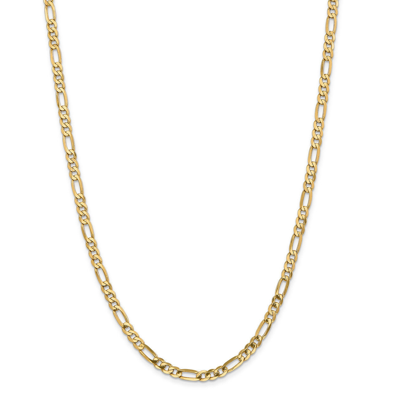 Leslie&#39;s 4.75mm Flat Figaro Chain 20 Inch 14k Gold HB-1296-20, MPN: 1296-20, 191101846861
