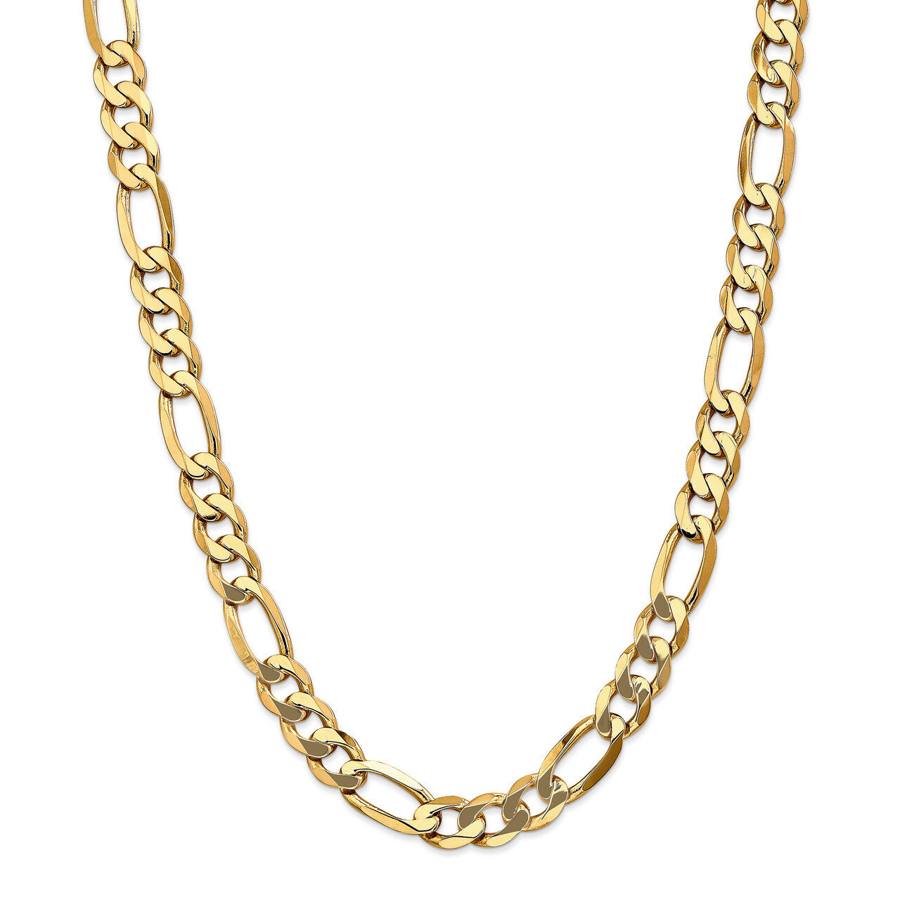Leslie&#39;s 10mm Flat Figaro Chain 24 Inch 14k Gold HB-1299-24, MPN: 1299-24, 191101147715