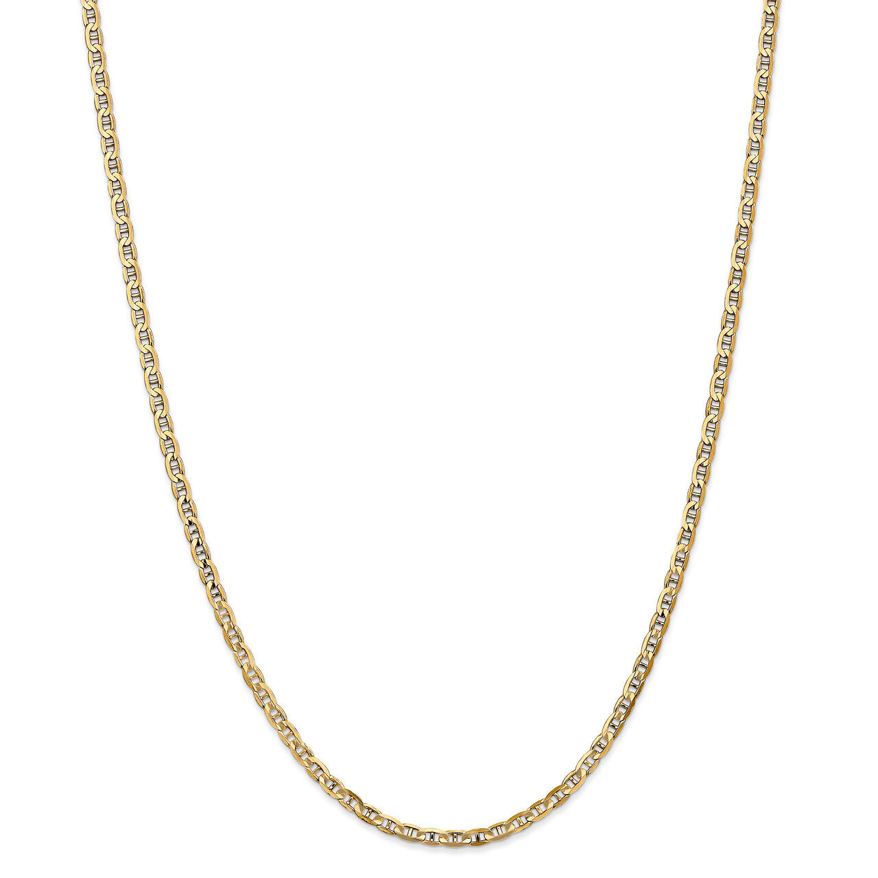 Leslie&#39;s 3mm Concave Anchor Chain 20 Inch 14k Gold HB-1314-20, MPN: 1314-20, 191101847189