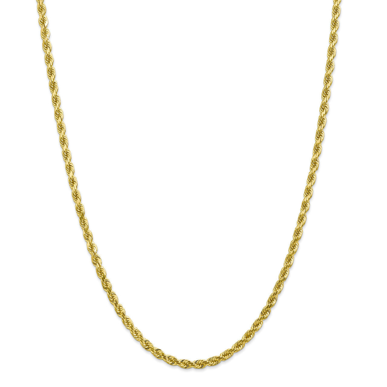 Leslie&#39;s 4mm Diamond Cut Rope Chain 20 Inch 10k Gold HB-5266-20, MPN: 5266-20, 191101754326