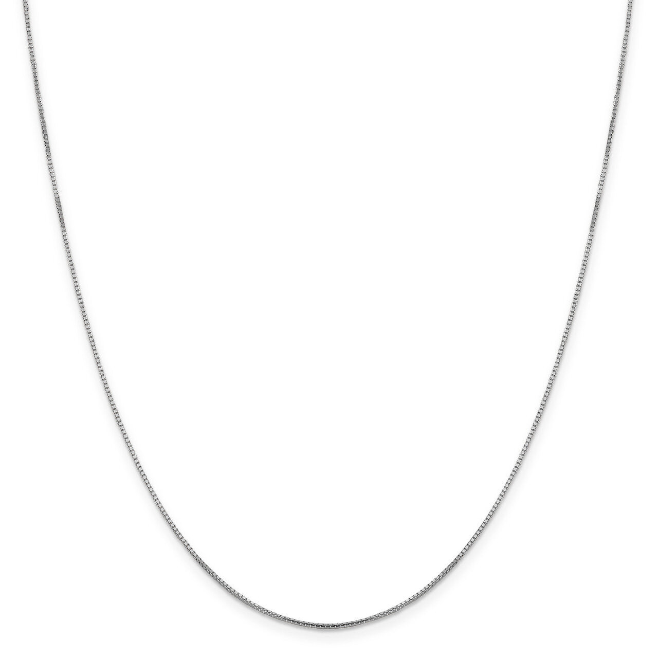Leslie&#39;s .95 mm Oct. Sparkle Box Chain 20 Inch 10k White Gold HB-5273-20, MPN: 5273-20, 191101754593