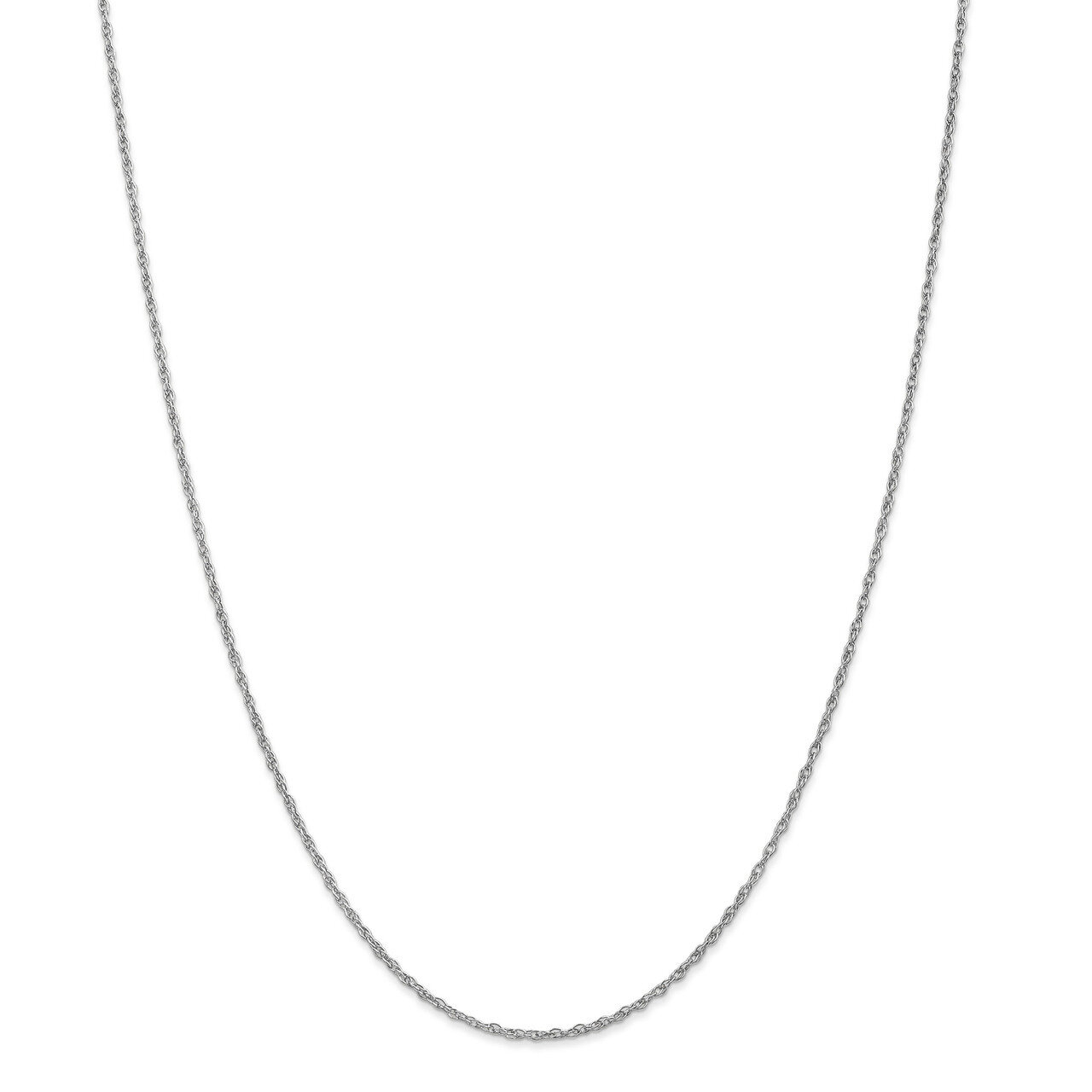 1.5 mm Pendant Rope Chain 20 Inch 14K White Gold HB-7157-20