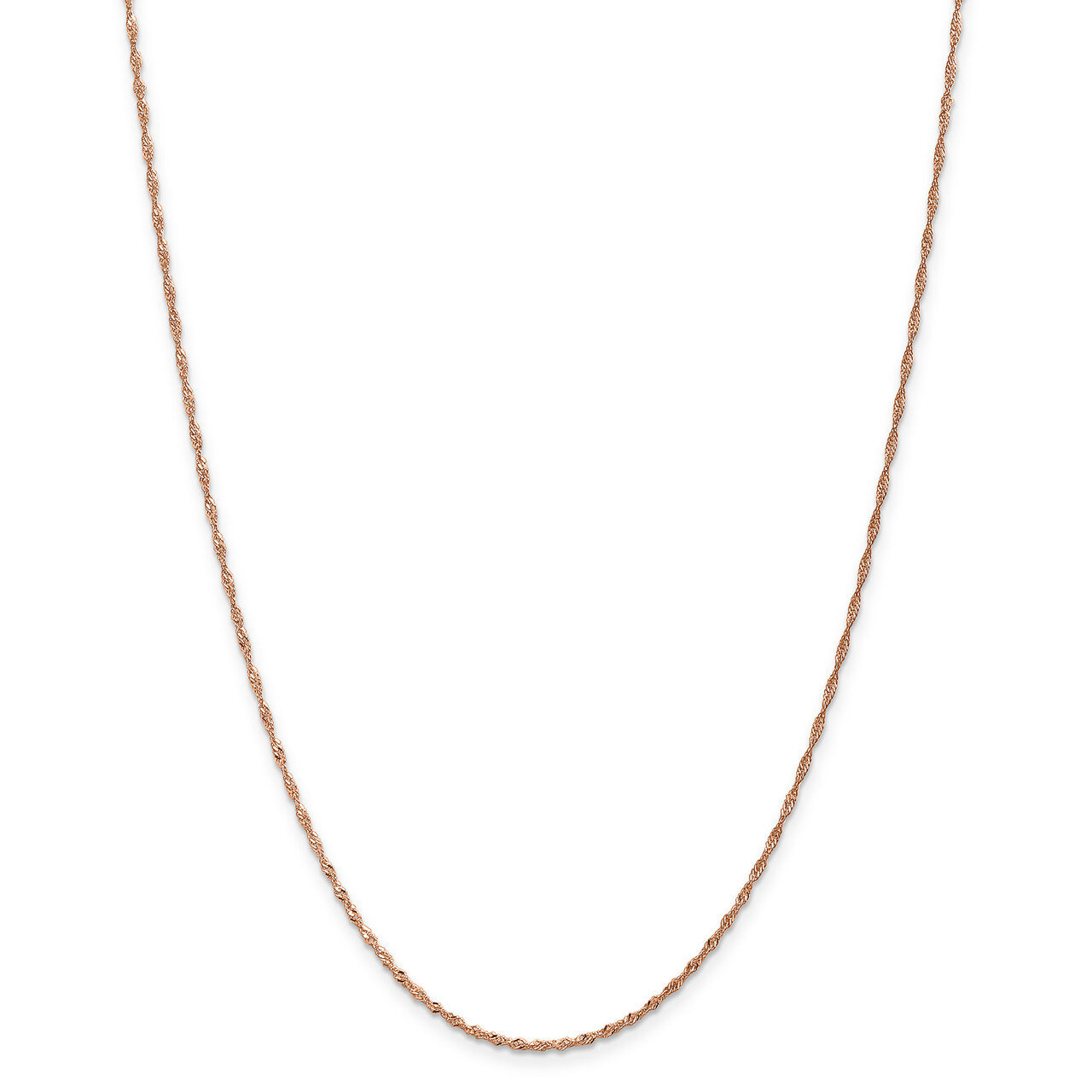 Leslie&#39;s 1 mm Singapore Chain 18 Inch 14k Rose Gold  HB-7164-18, MPN: 7164-18, 191101644757