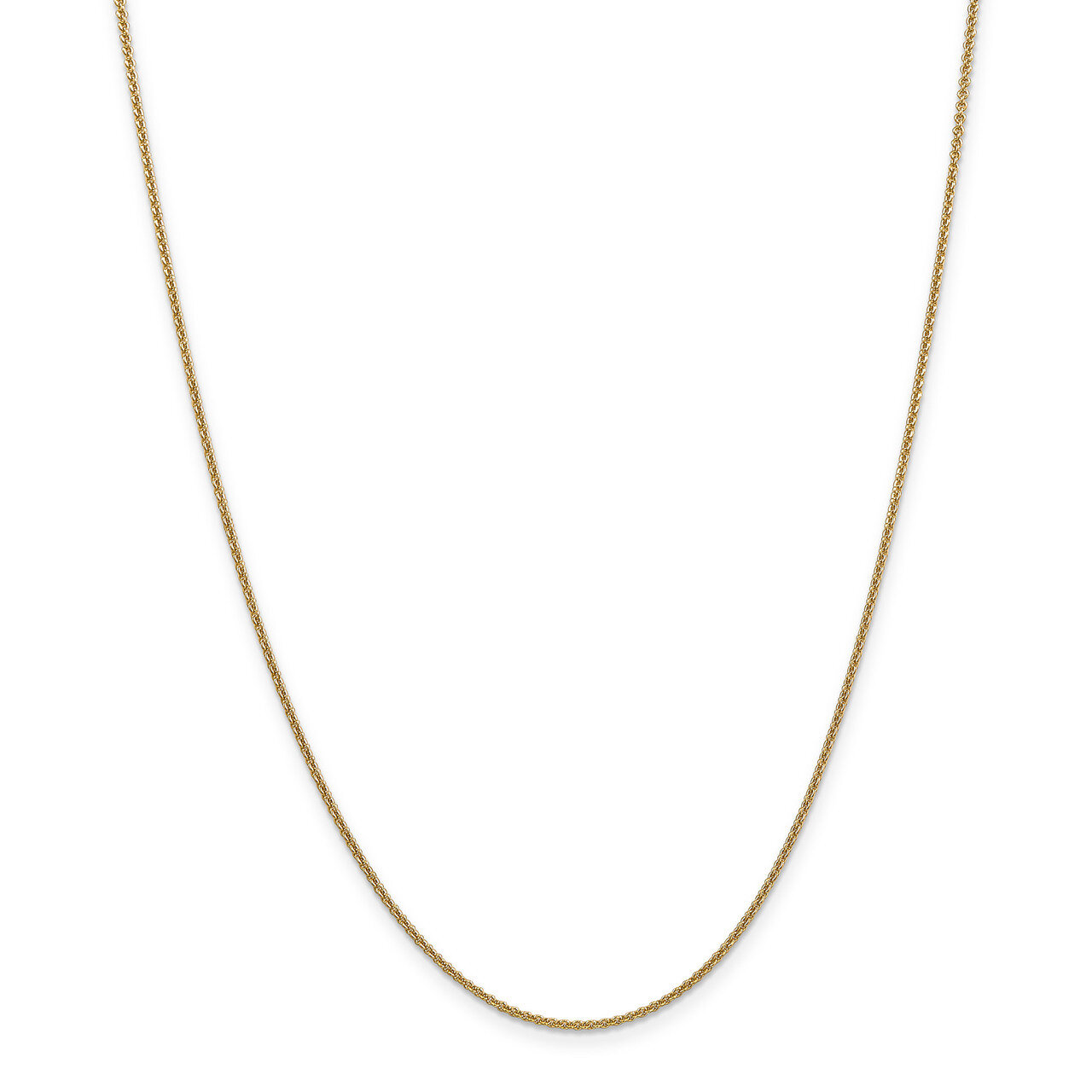 1.4 mm Round Cable Chain 16 Inch 14k Gold HB-7165-16