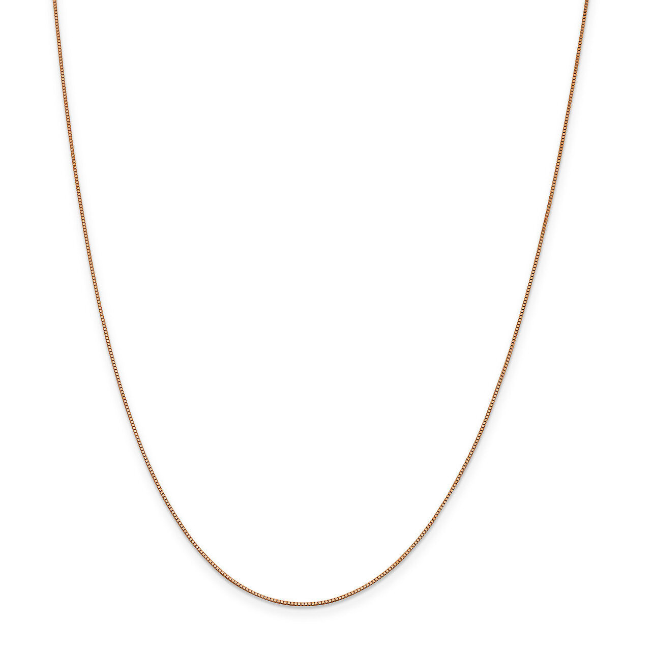.7 mm Box with Lobster Chain 16 Inch 14k Rose Gold HB-7168-16