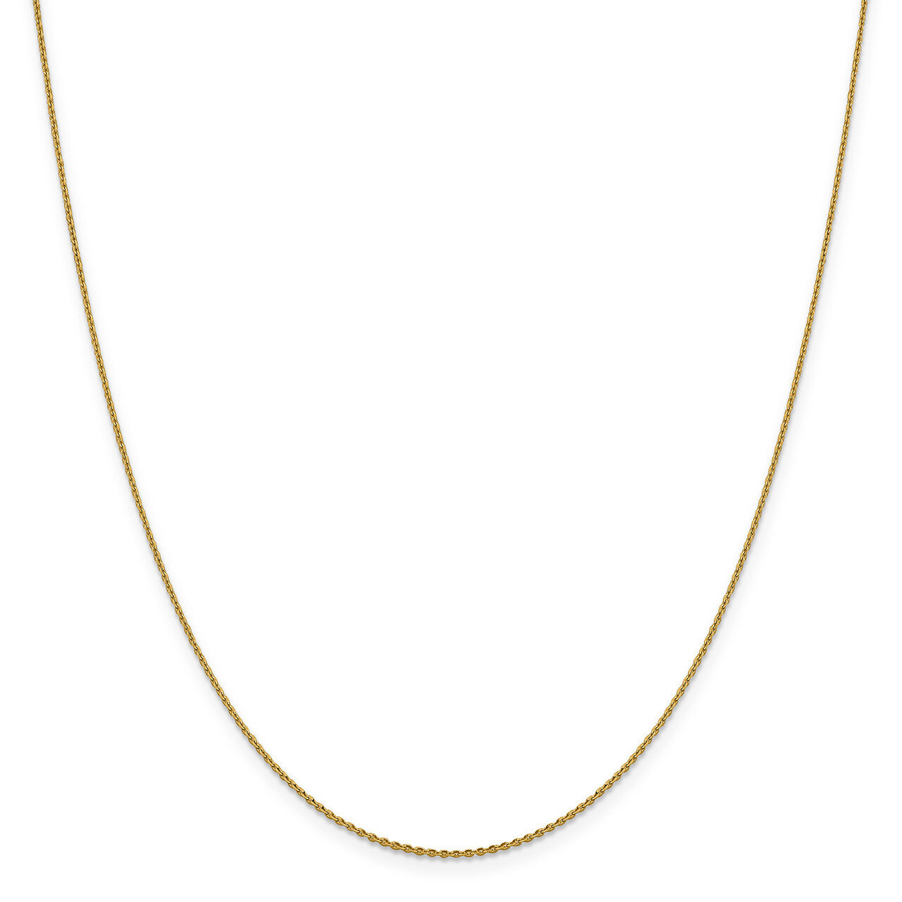 Leslie&#39;s 1.15 mm Diamond-cut Oval Open Cable Link Chain 16 Inch 14k Gold HB-7202-16, MPN: 7202-16, …