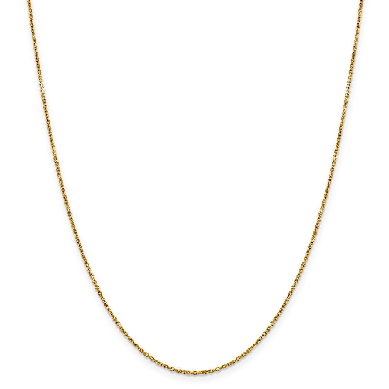 Leslie&#39;s 1.25 mm Diamond-cut Rolo Chain 24 Inch 14k Gold HB-7212-24, MPN: 7212-24, 191101847868