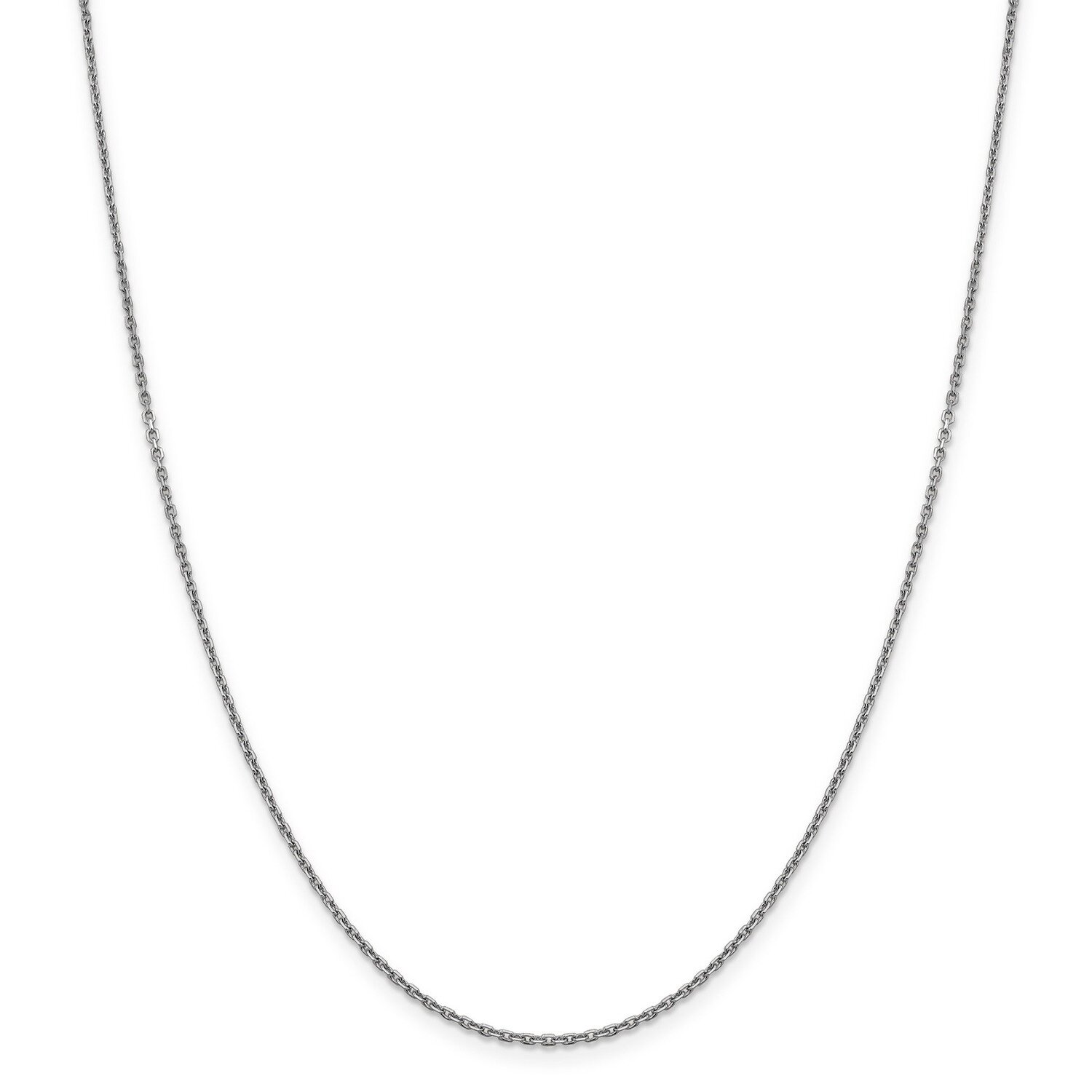 Leslie&#39;s 1.5 mm Diamond-cut Rolo Chain 24 Inch 14K White Gold HB-7213-24, MPN: 7213-24, 191101847905