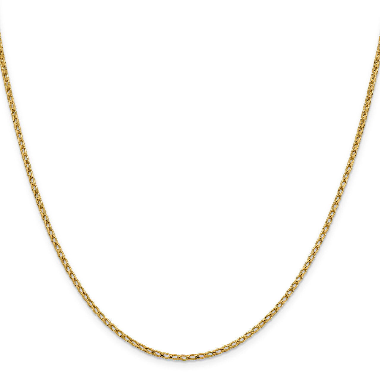 Leslie&#39;s 2.1 mm Diamond-cut Open Franco Chain 18 Inch 14k Gold HB-7220-18, MPN: 7220-18, 1911018481…