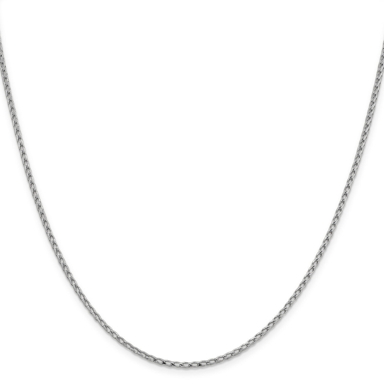 Leslie&#39;s 2.1 mm Diamond-cut Open Franco Chain 18 Inch 14K White Gold HB-7221-18, MPN: 7221-18, 1911…