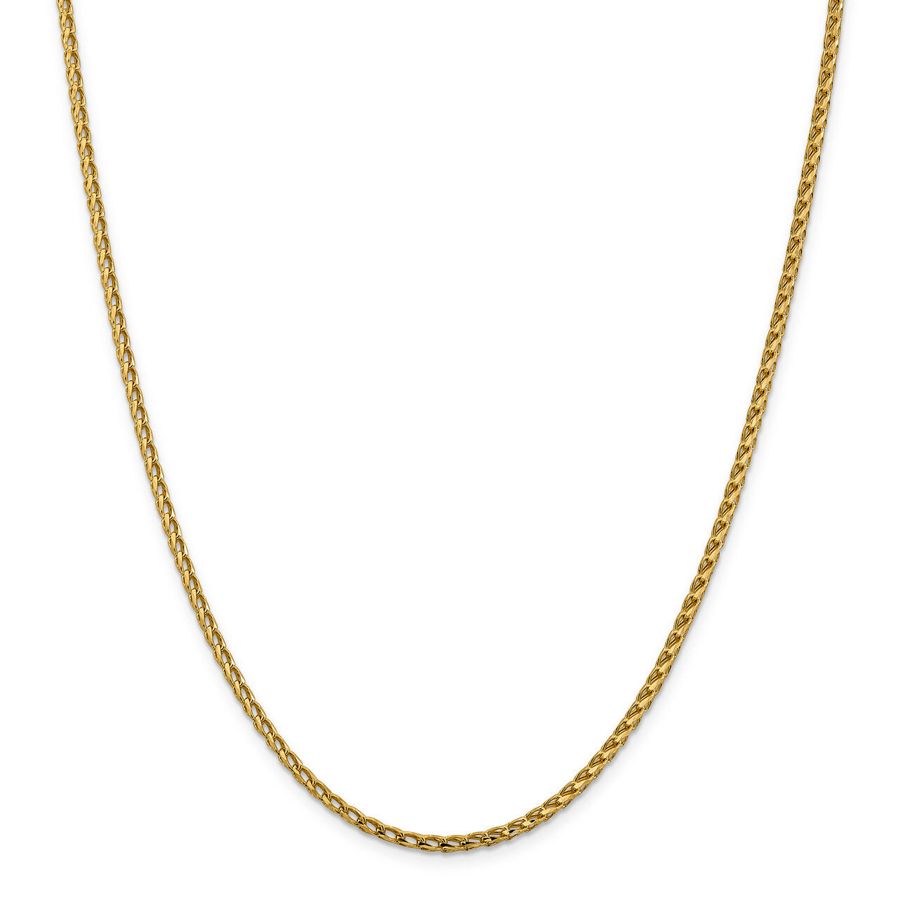 Leslie&#39;s 2.45 mm Diamond-cut Open Franco Chain 18 Inch 14k Gold HB-7222-18, MPN: 7222-18, 191101848…