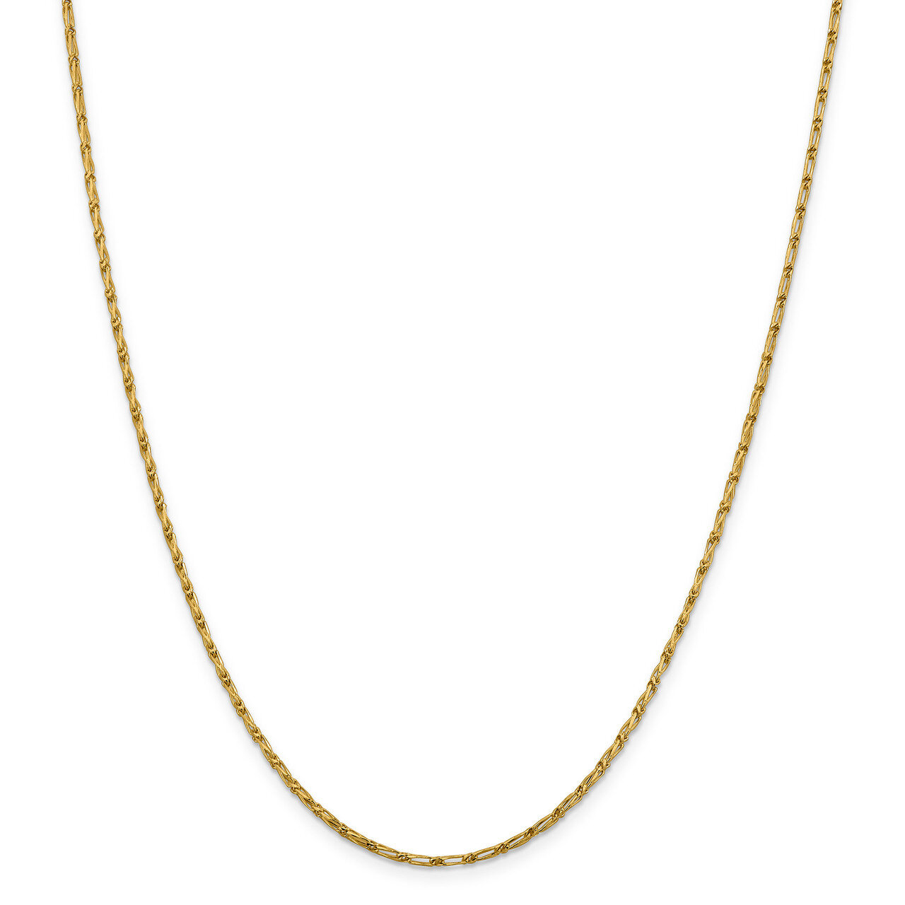 Leslie&#39;s 1.6 mm Diamond-cut Open Long Link Franco Chain 16 Inch 14k Gold HB-7224-16, MPN: 7224-16, …