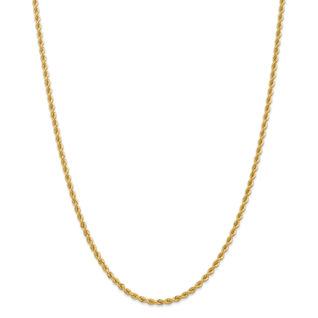 Leslie&#39;s 2.75mm Handmade Regular Rope Chain 18 Inch 14k Gold HB-7228-18, MPN: 7228-18, 191101848360