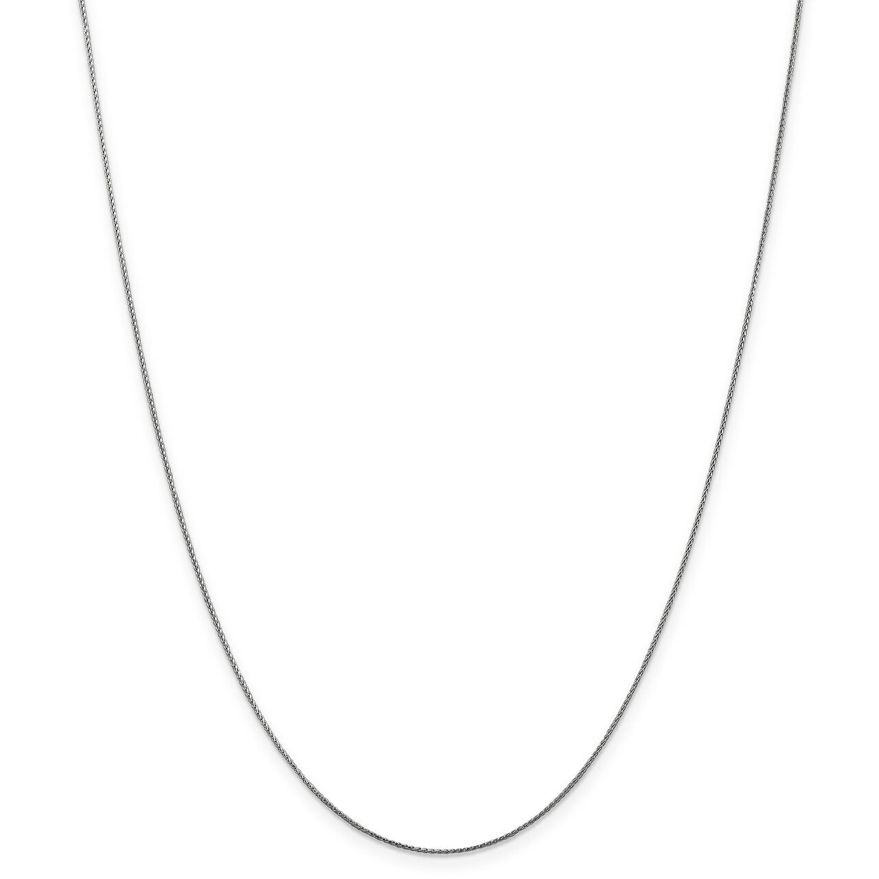 Leslie&#39;s 0.65mm Diamond-cut Spiga Pendant Chain 18 Inch 14K White Gold HB-7229-18, MPN: 7229-18, 19…