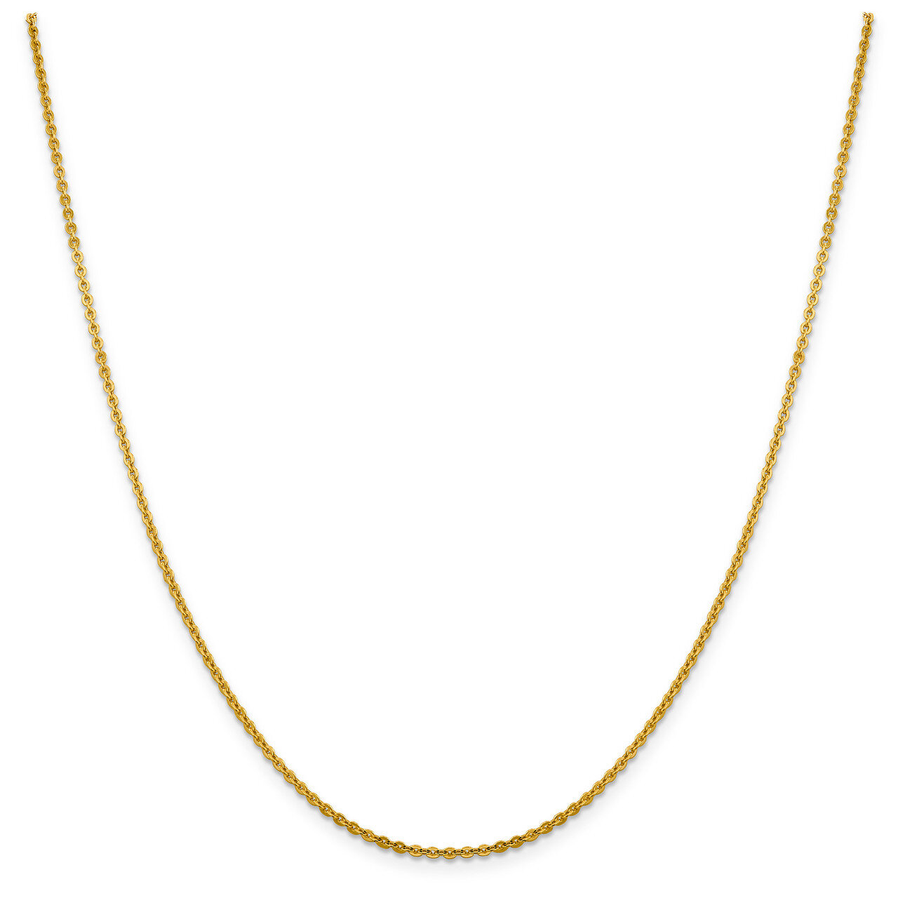 1.95 mm Flat Cable Chain 16 Inch 14k Gold HB-7246-16
