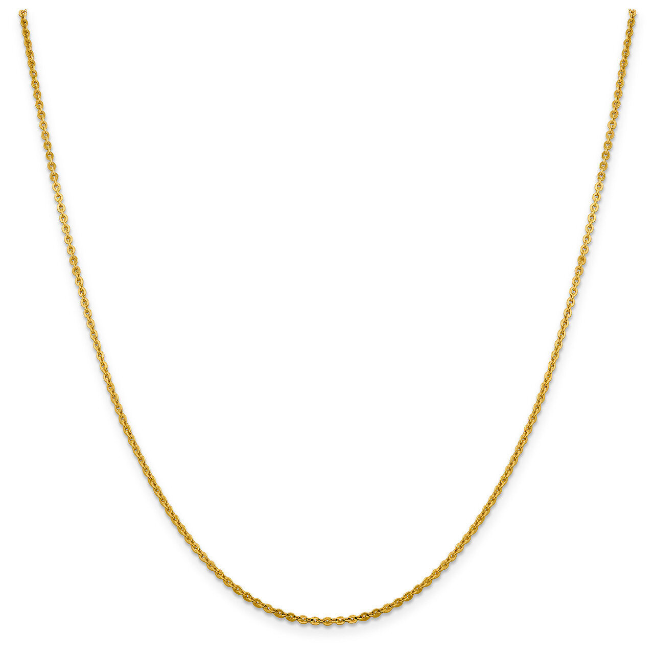 Leslie&#39;s 1.95 mm Flat Cable Chain 24 Inch 14k Gold HB-7246-24, MPN: 7246-24, 191101849008