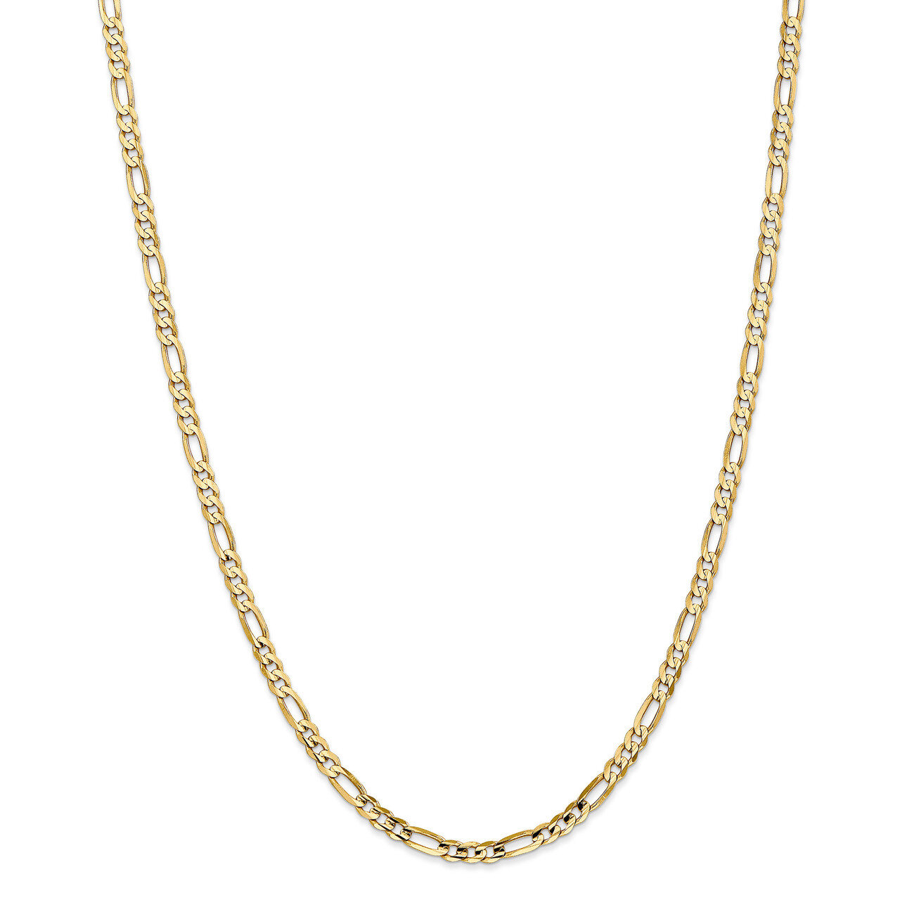 Leslie&#39;s 4.0mm Concave Figaro Chain 24 Inch 10k Gold HB-8215-24, MPN: 8215-24, 191101754753