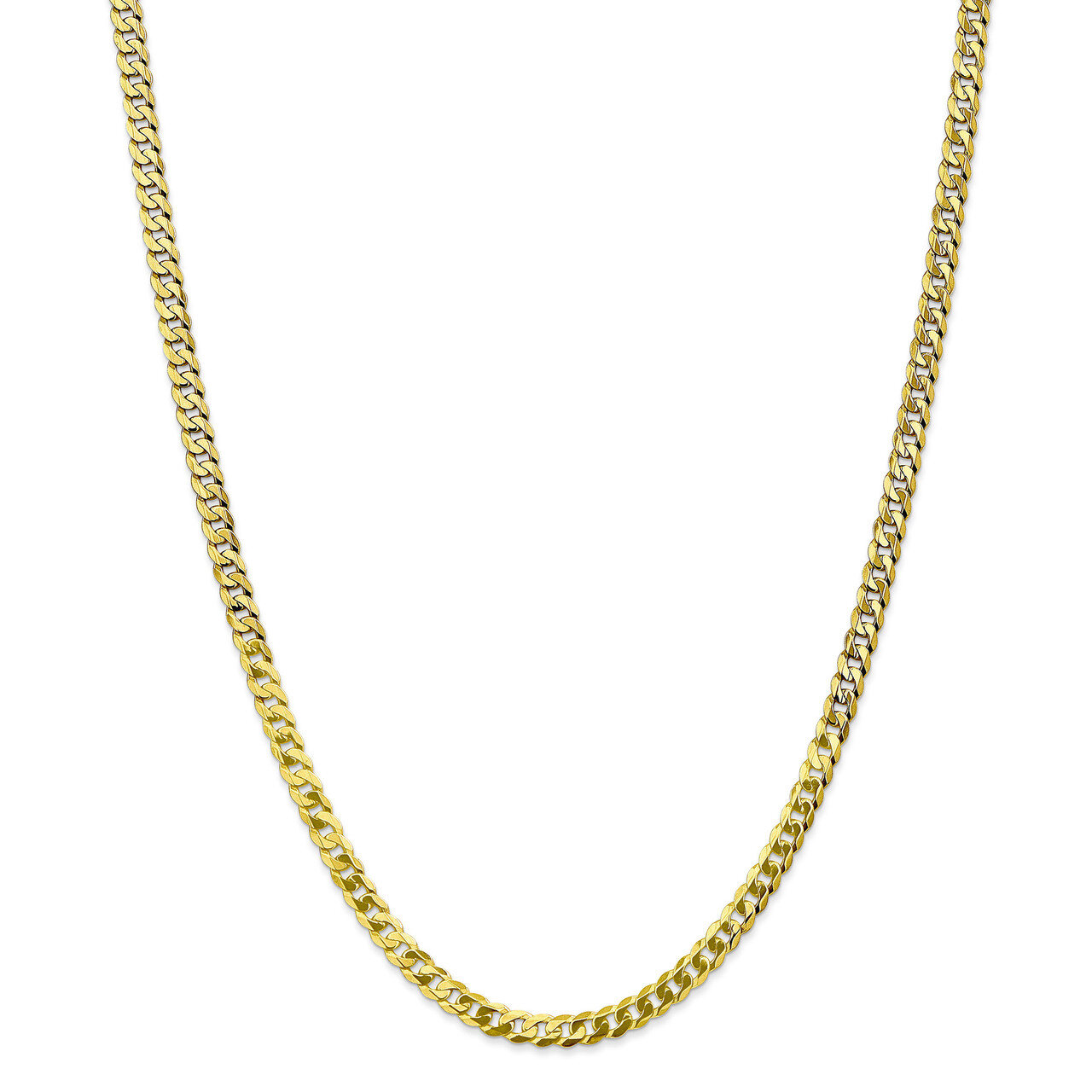 Leslie&#39;s 4.6mm Flat Beveled Curb Chain 20 Inch 10k Gold HB-8225-20, MPN: 8225-20, 191101755132