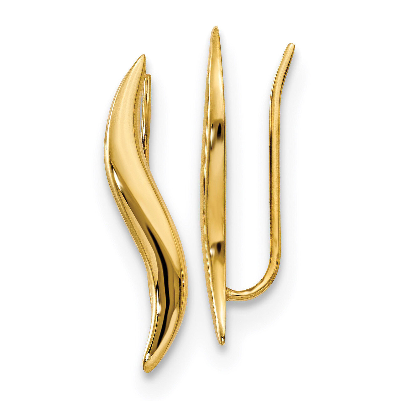 Leslie&#39;s Ear Climber Earrings 14k Gold Polished HB-LE1502, MPN: LE1502, 191101760563