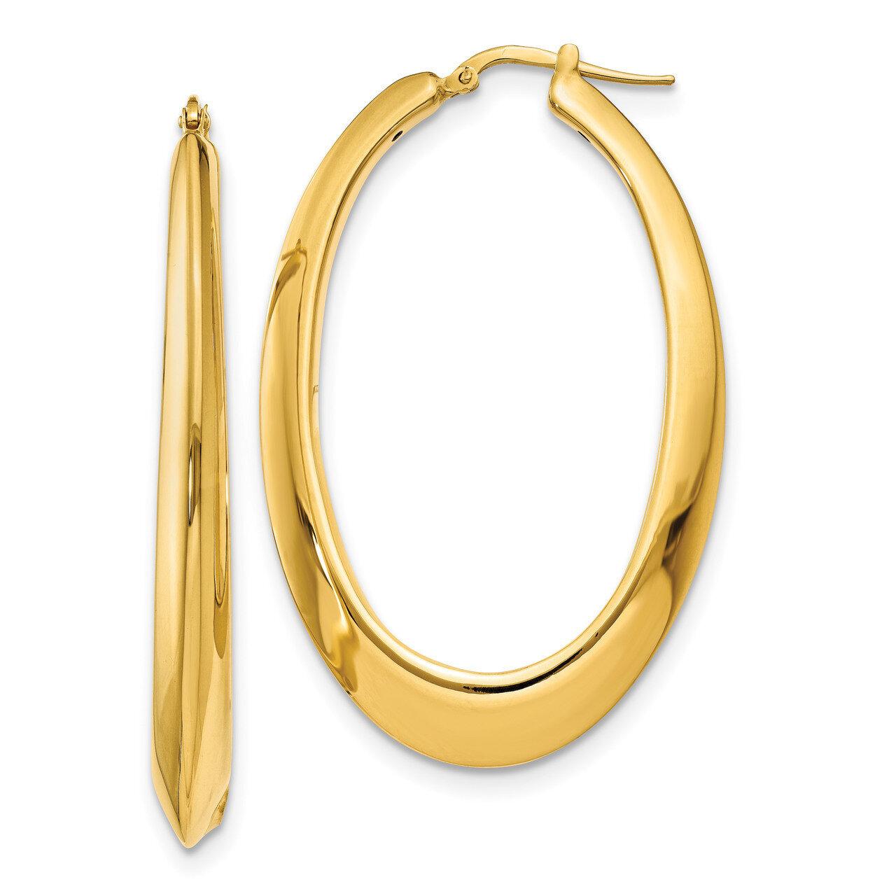 Hoop Earrings 14k Gold Polished HB-LE1635