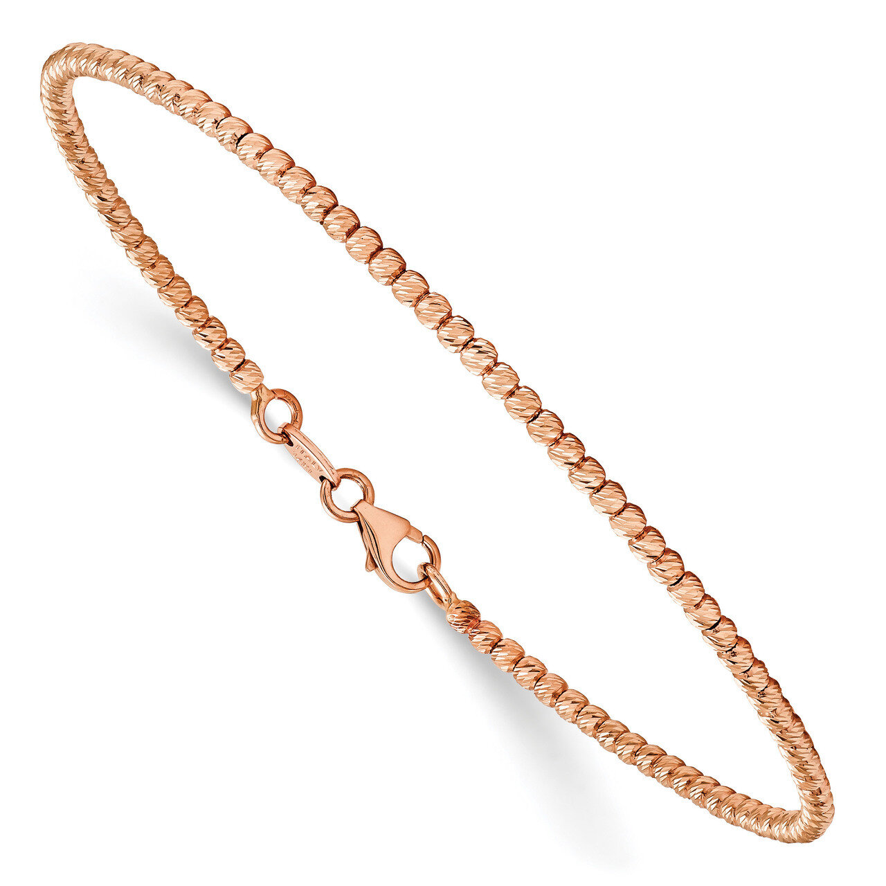 Leslie&#39;s Beaded Bracelet 14K Rose Polished HB-LF1082, MPN: LF1082, 191101680922