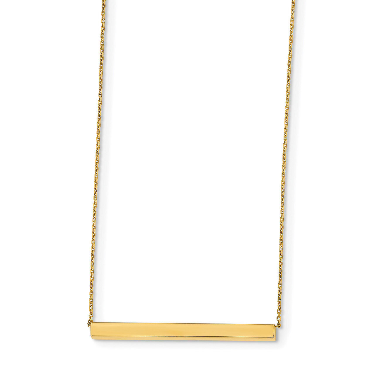 Leslie&#39;s 1 inch Extender Bar Necklace 18 Inch 14k Gold Polished HB-LF1132-18, MPN: LF1132-18, 19110…