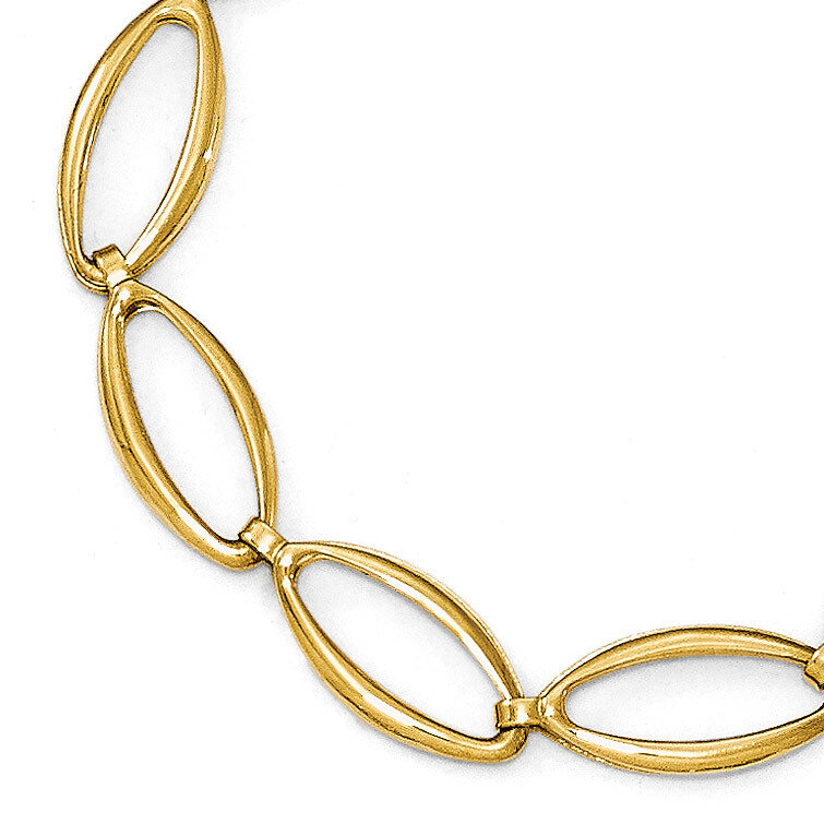 Leslie&#39;s Diamond-cut Bracelet 7 Inch 14k Gold Polished HB-LF528-7, MPN: LF528-7, 191101551246