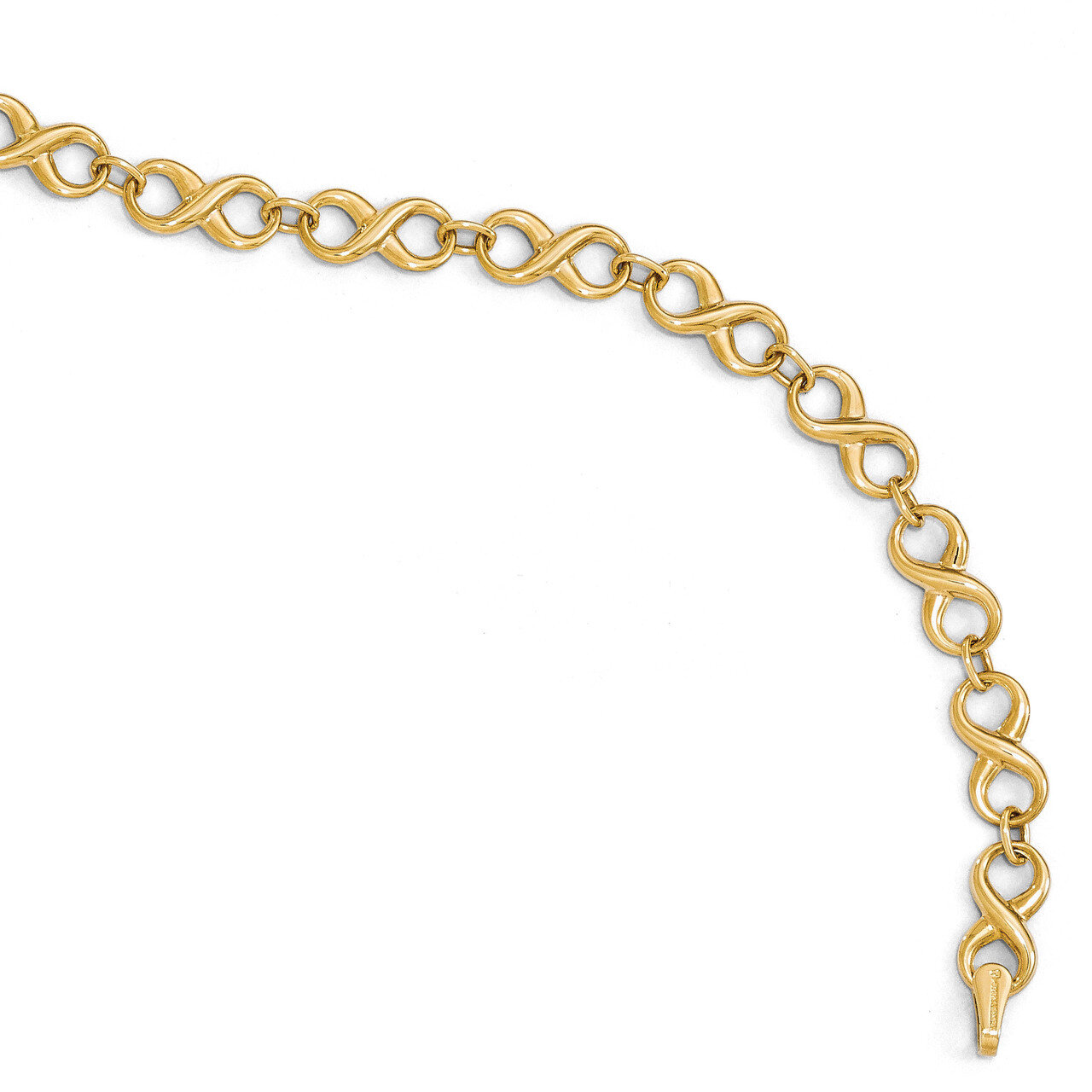 Leslie&#39;s Infinity Bracelet 7 Inch 14k Gold Polished HB-LF532-7, MPN: LF532-7, 886774568737